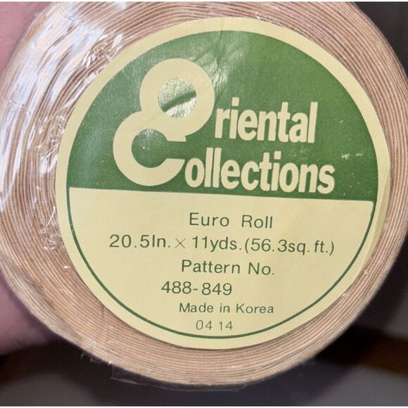 Wallpaper Peach Pink Oriental Collections String 20.5 In. X 11 Yd 56.3 Sqyd Euro - Picture 6 of 9